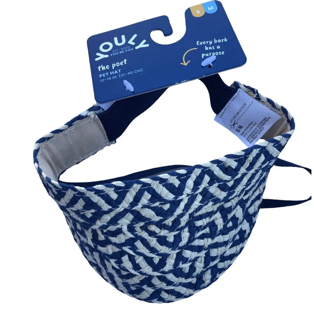 NWT Youly The Poet Dog hat visor S M